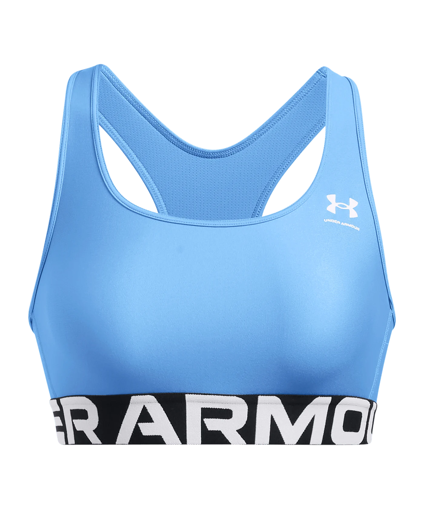 Under Armour UA HG Mid Branded-BLU Sport-BH Damen Blau F465