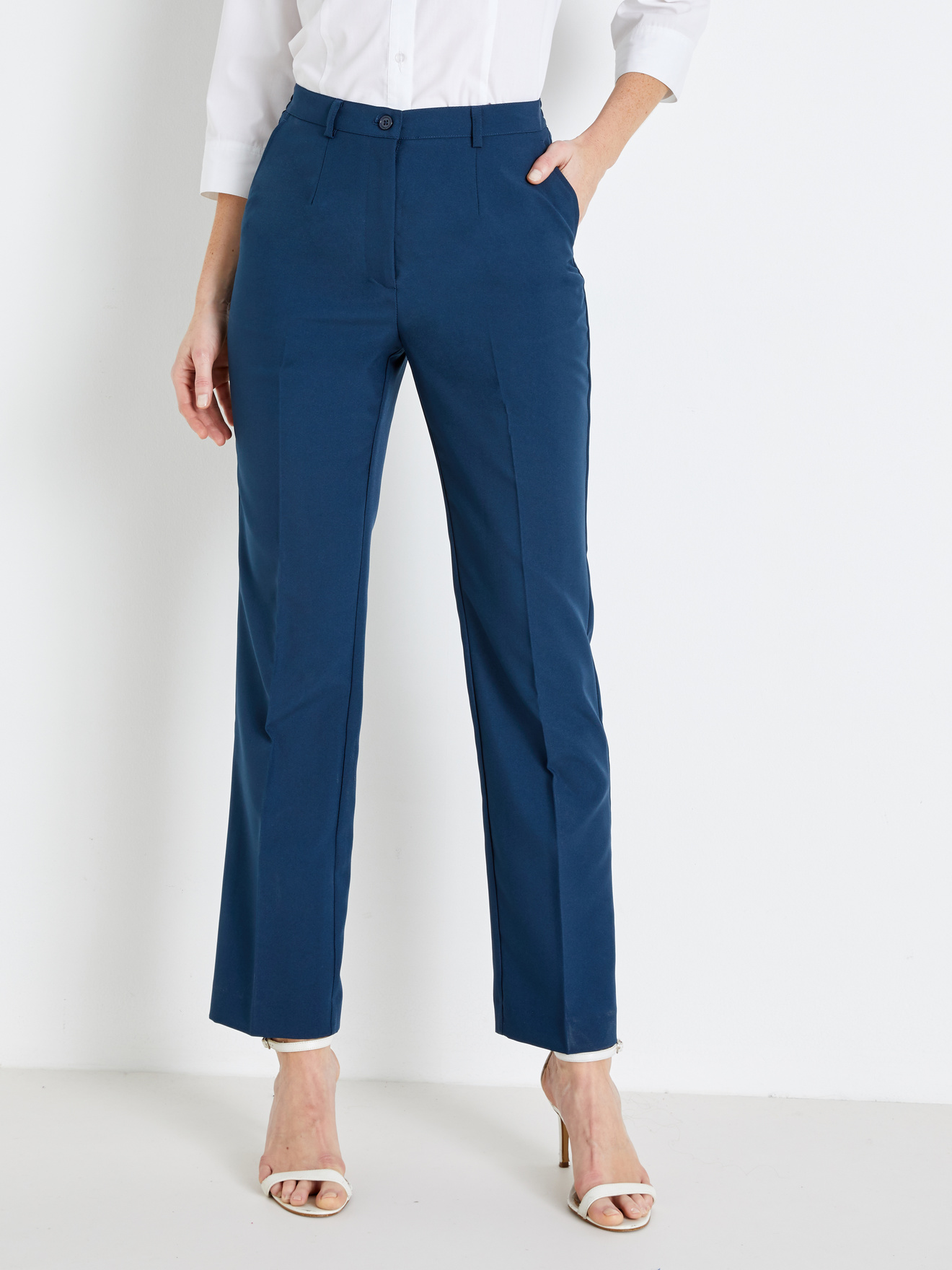 Pantalon uni vous mesurez + d'1,60m
