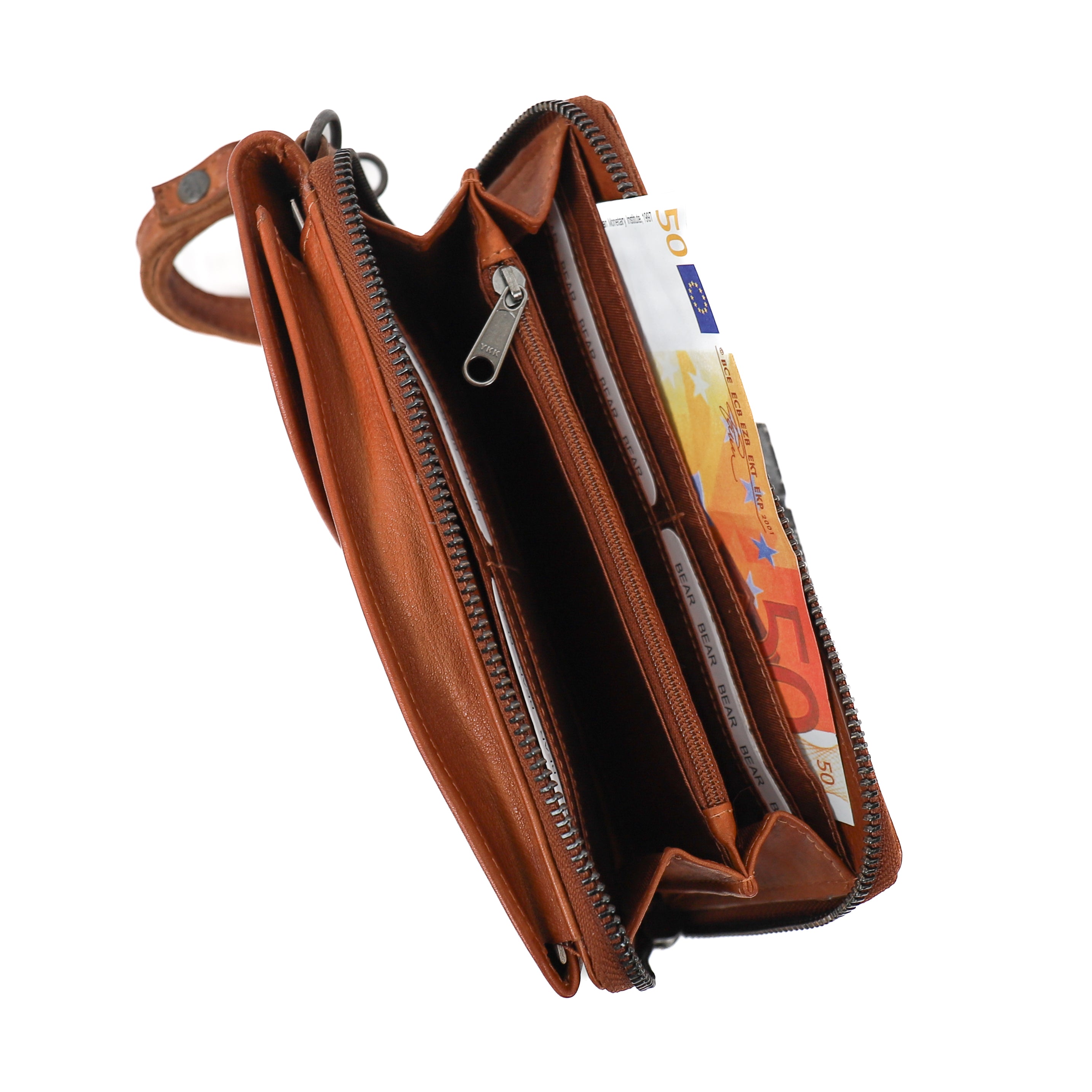 Telefoontasje 'Patty' cognac Cognac