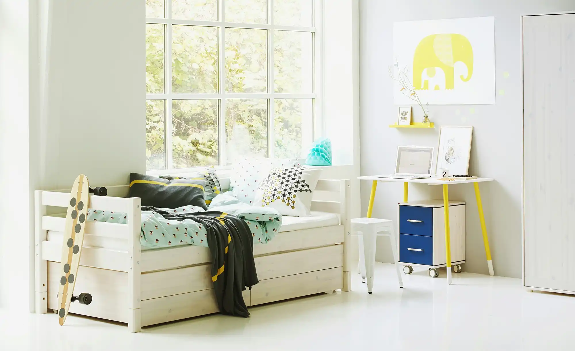 FLEXA Bett mit Ausziehbett Flexa