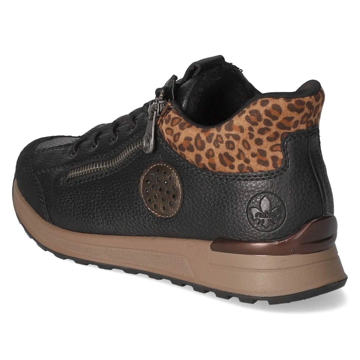 RiekerSchnürschuhe - schwarz