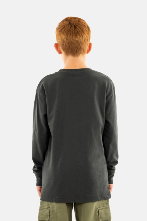 Tee shirts manches longues levi's® organic patch pocket g4o pirate black