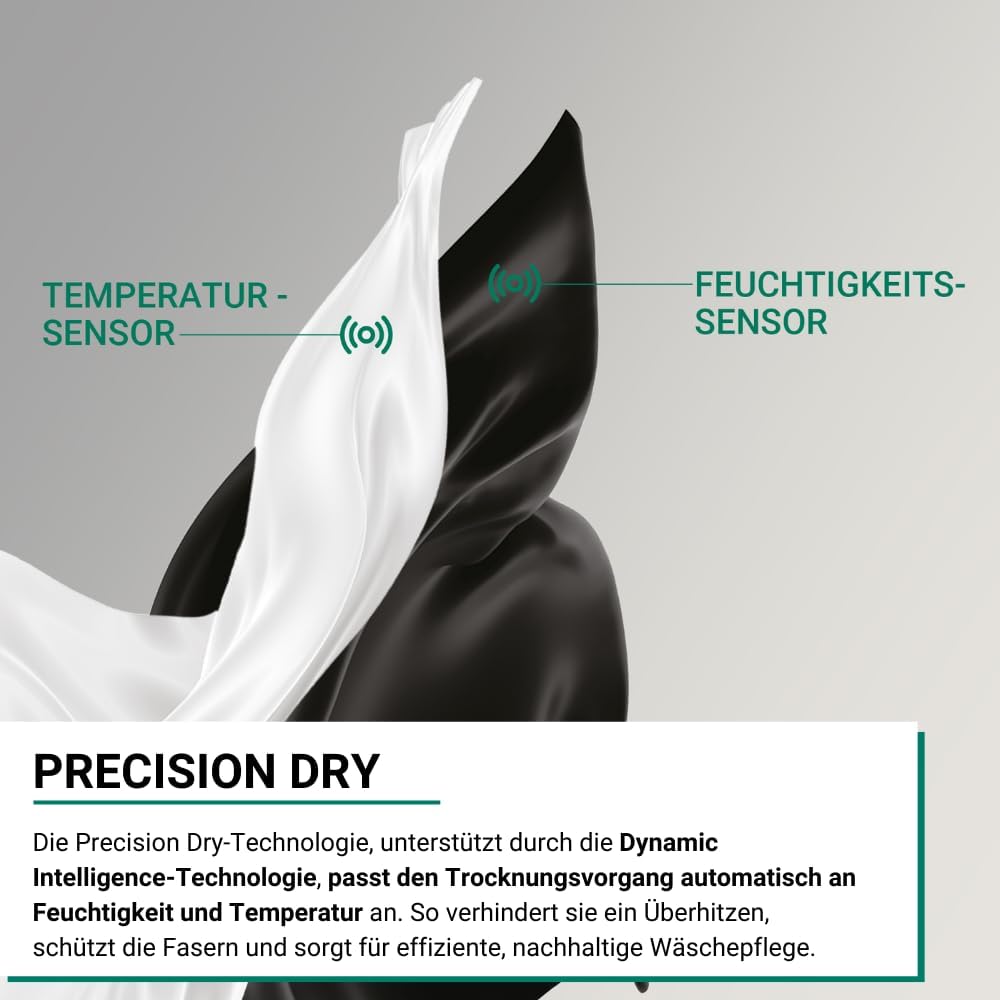 Bauknecht BD 9C WBS Wärmepumpentrockner / 9 kg/Precision Dry - Intelligentes Trocknen/Inverter Motor/Silent Spin – leises Trocknen/HomeWhiz App - schnelle und intuitive Bedienung