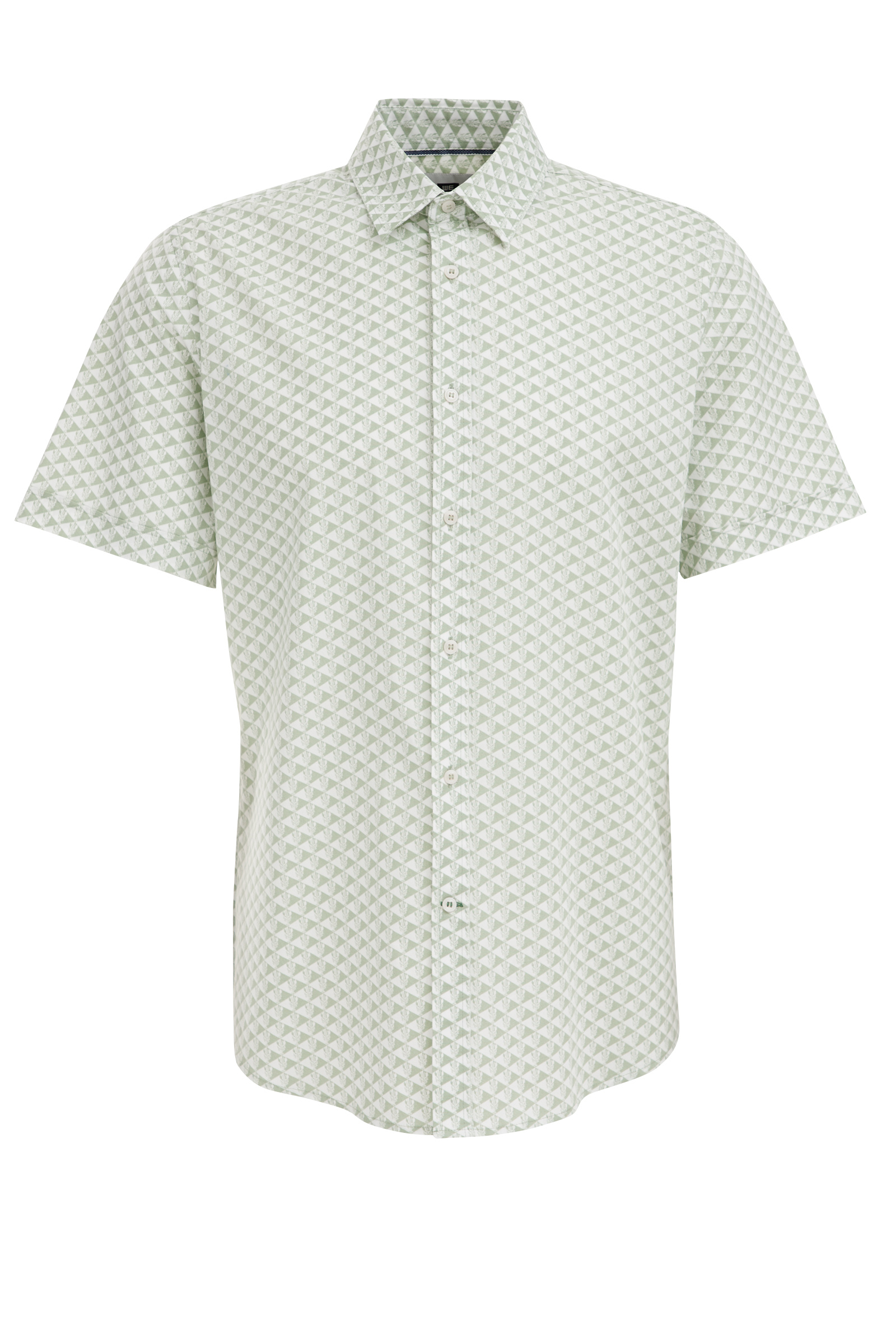 geprint katoenen overhemd met stretch WE Fashion Pastelgroen
