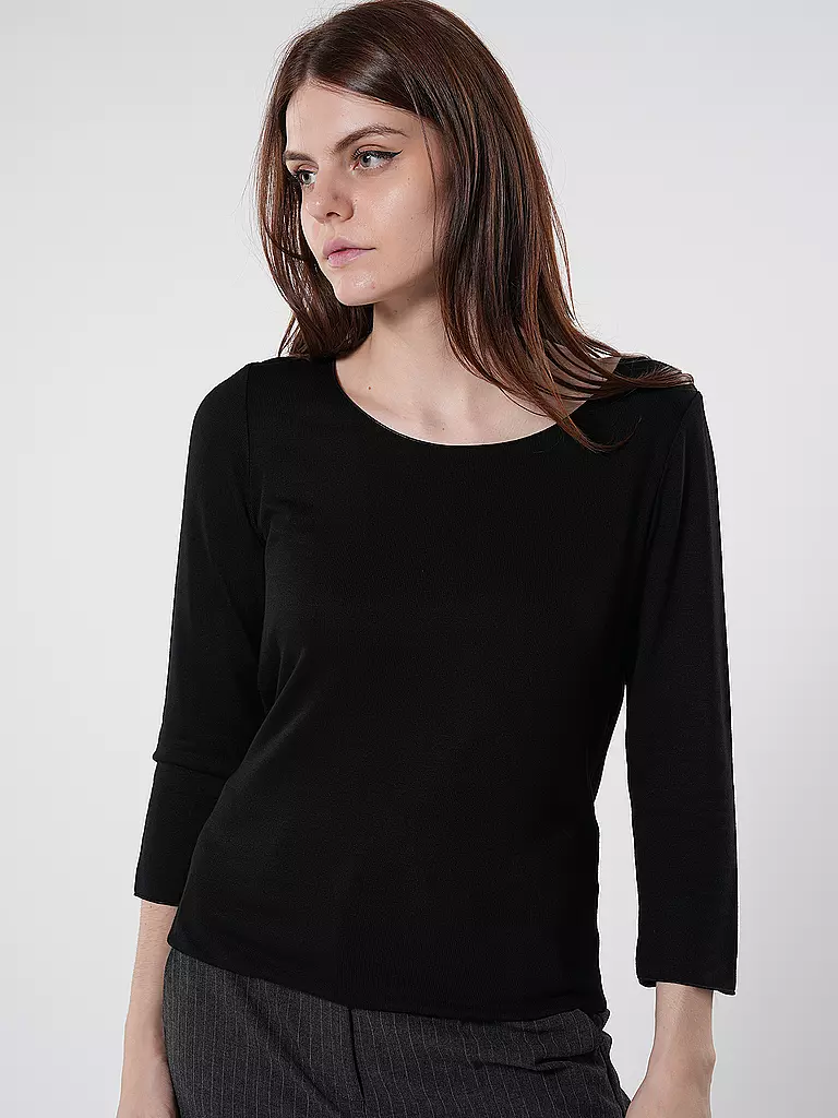 SOMEDAY Langarmshirt KIROSA SOFT schwarz