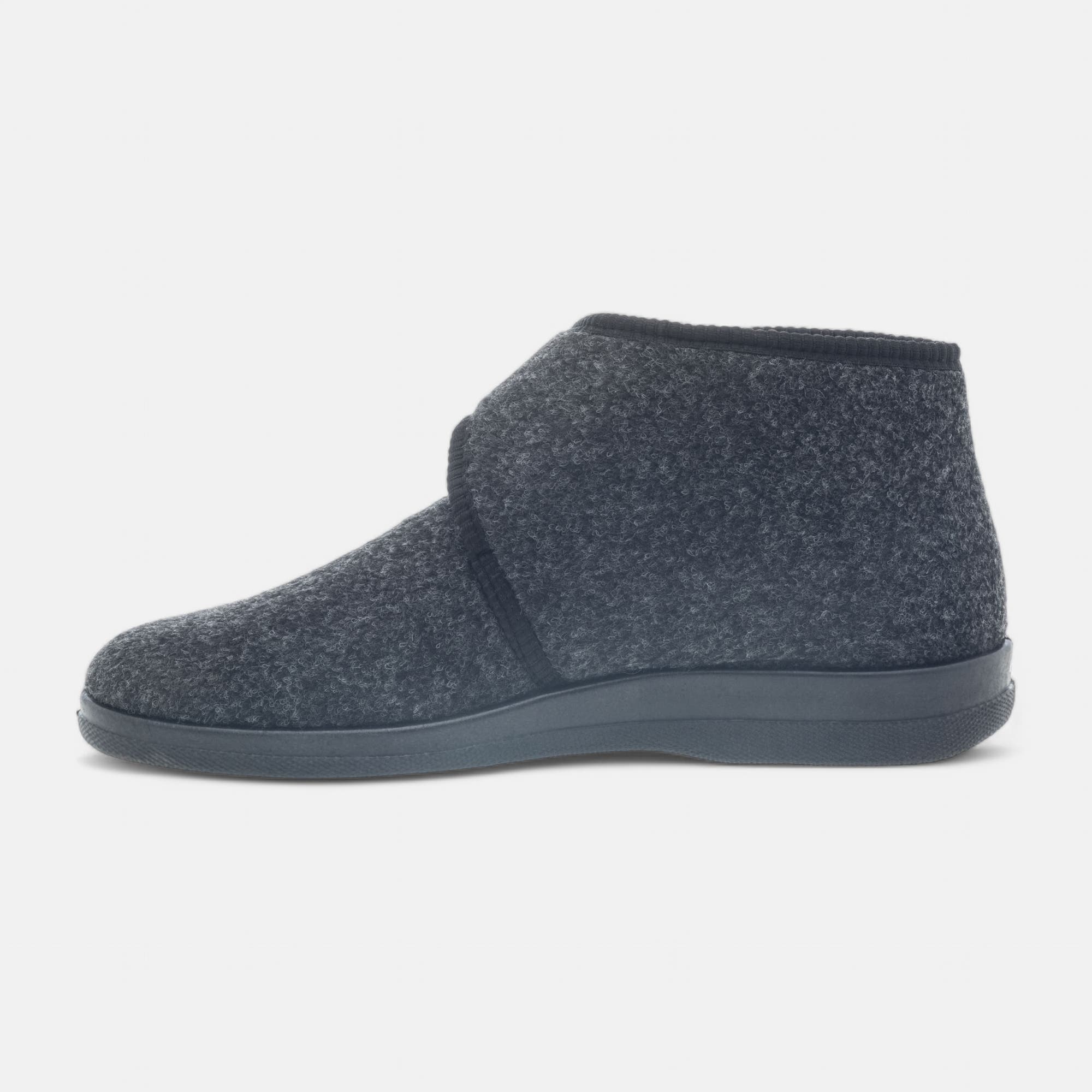 Pantoufles attaches velcros Homme noir