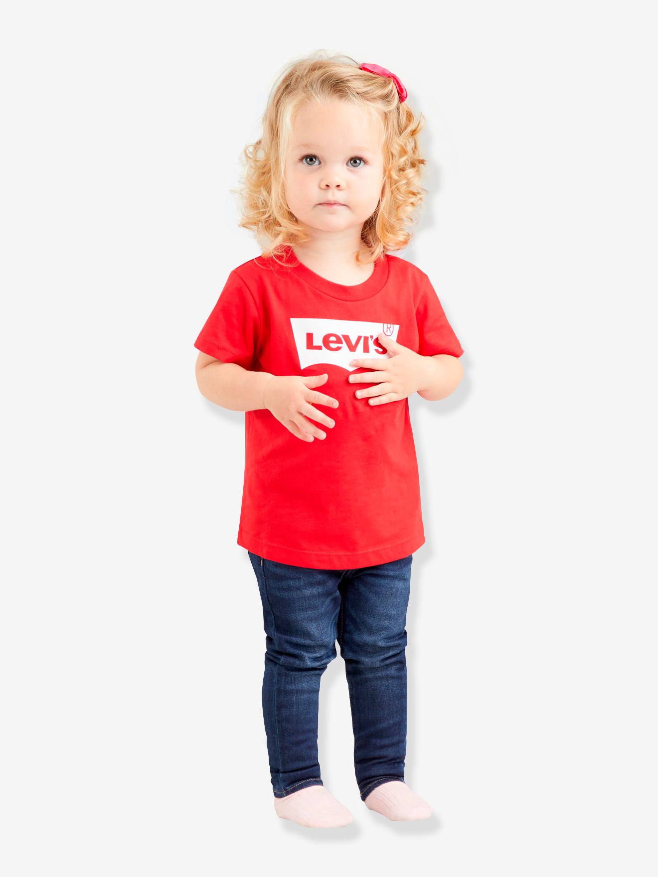 Camiseta Levi's Batwing, branca bebê
