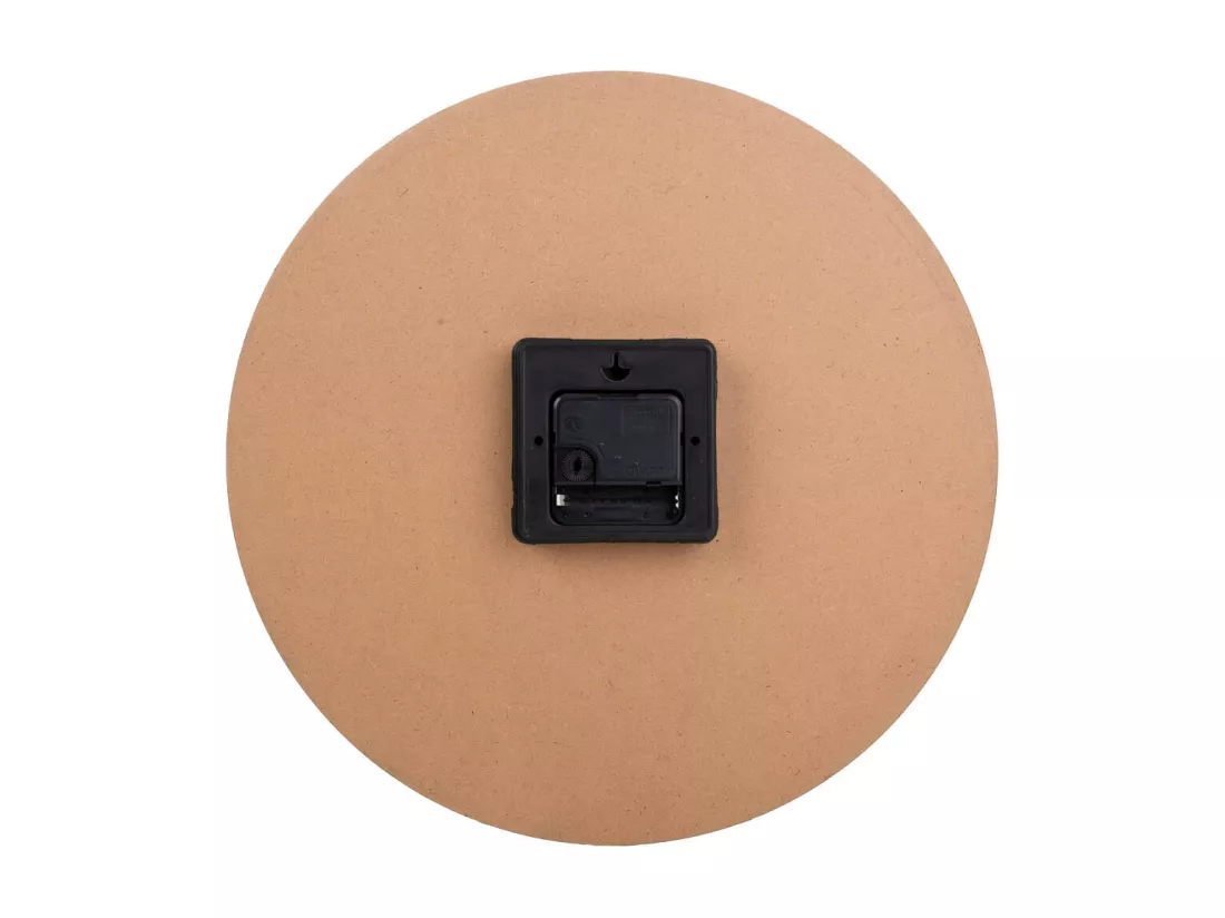 Horloge murale en bois marron d34x2h