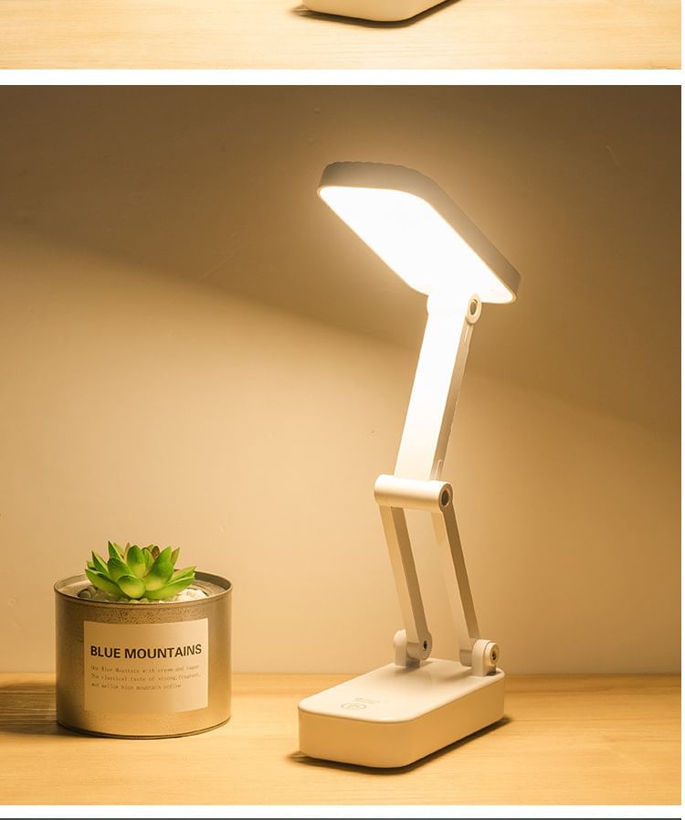 HOMTEC - USB oplaadbare opvouwbare bureauleeslamp