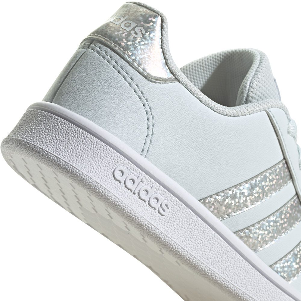 adidas Grand Court Print Lace Sneaker Kinder blue tint