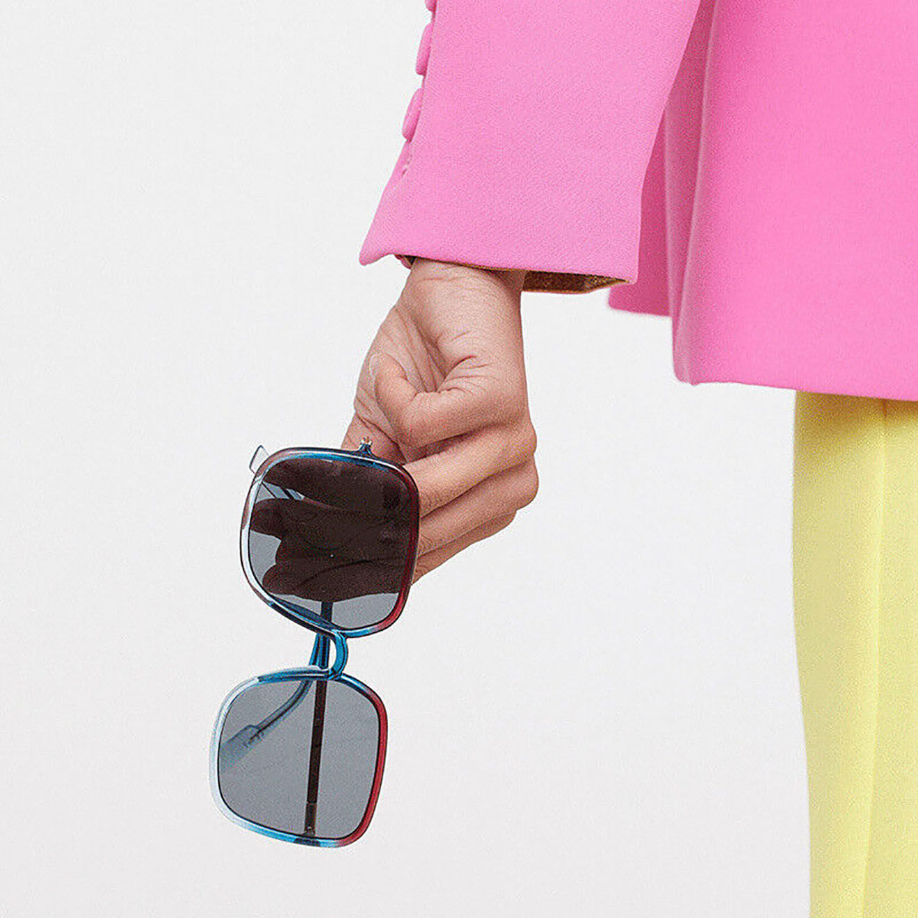 Dior Lunettes de soleil rouge/bleu - Très bon état