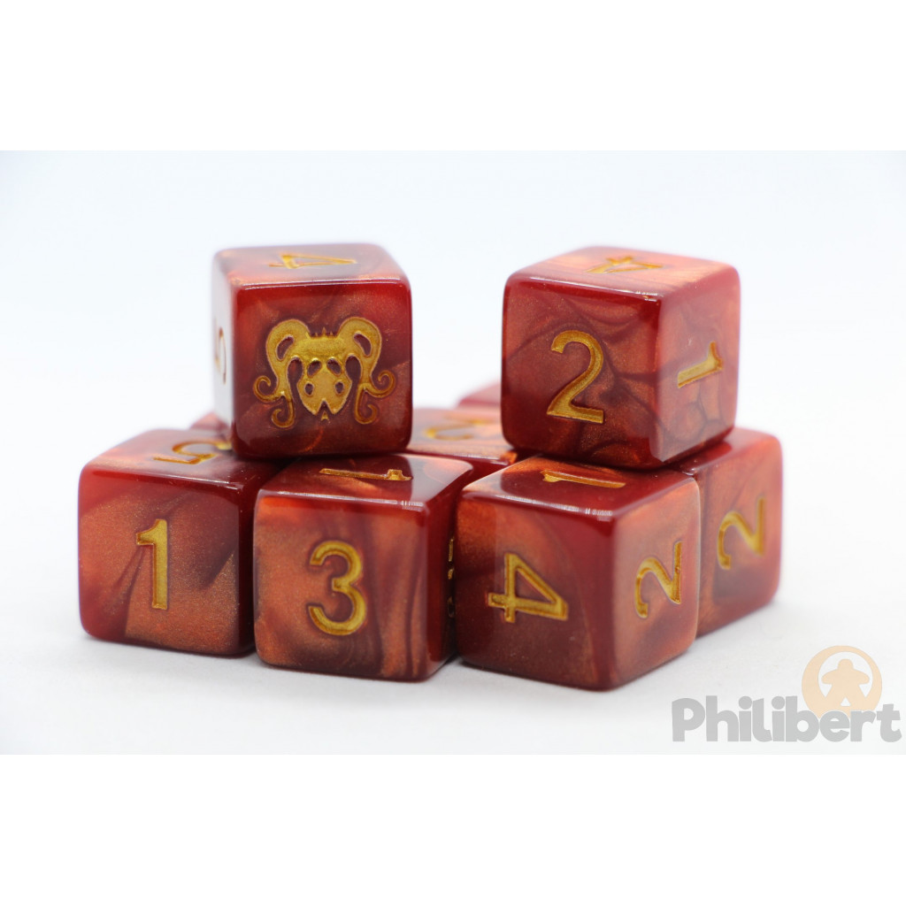 Set de 9 Dés 6 Faces Elder Dice: The Brand of Cthulhu