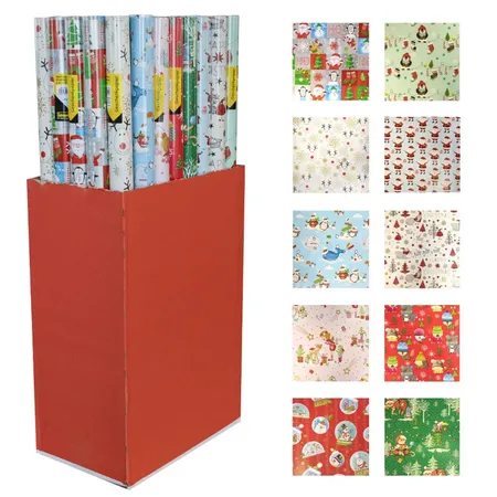 Idena Geschenkpapier 2 m x 70 cm Kindermotive, 1 Stück, 10-fach sortiert