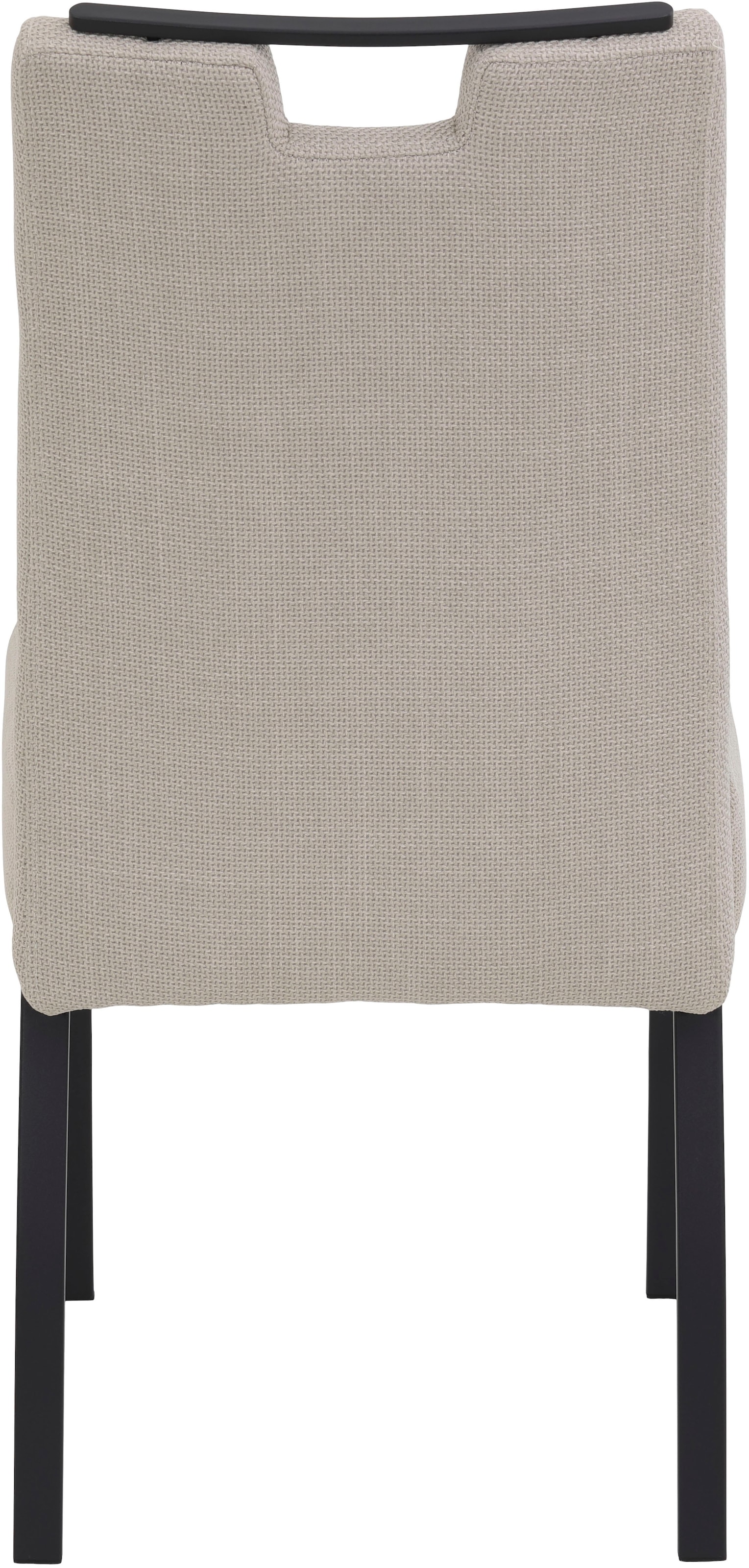 HELA 4-Fussstuhl »LINZ, Esszimmerstuhl, Komfortstuhl« (Set) 2 Stk.XL-Sitz,elegante Griffleiste,Komfortsitz mit Federkern,140kg belastbar