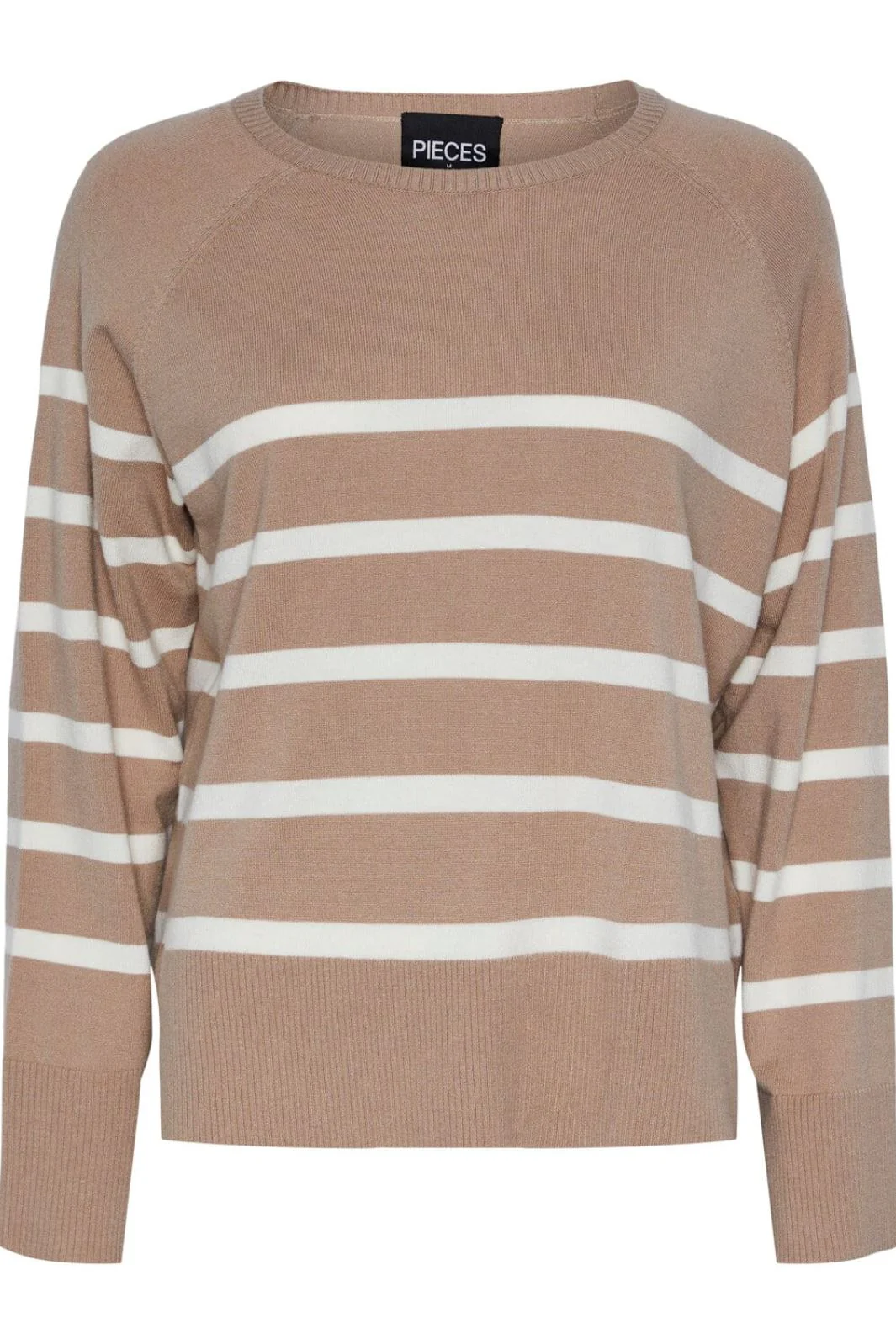 Pieces Pcsia Ls Knit 4394797 silver mink white