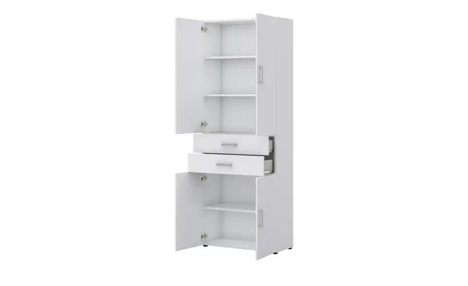 Aktenschrank Kasai 4 Türen, 2 Schubkästen Weiß