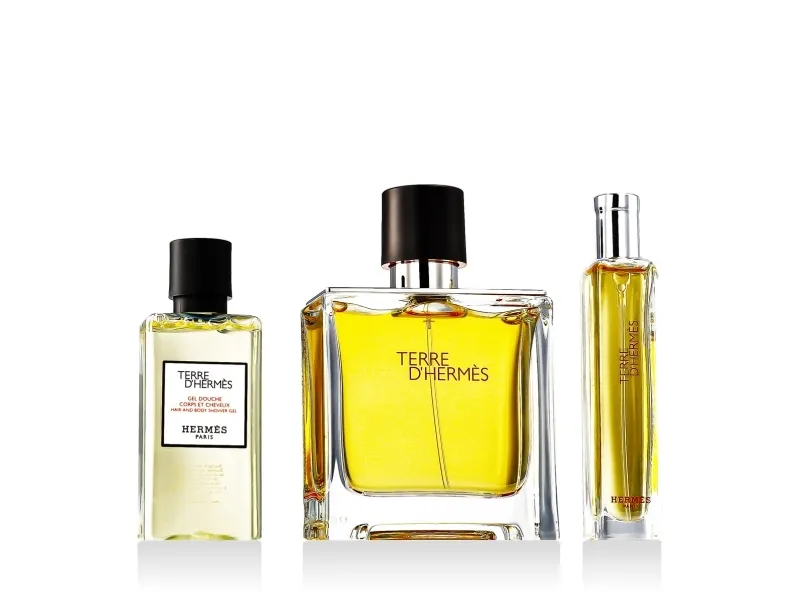 Hermès Terre D'Hermès Parfum 75 ml   Parfum 15 ml   SG body and hair 40 ml M
