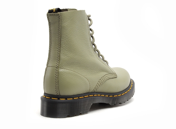 Dr martens boots bottine plates femme pascal virginia kaki