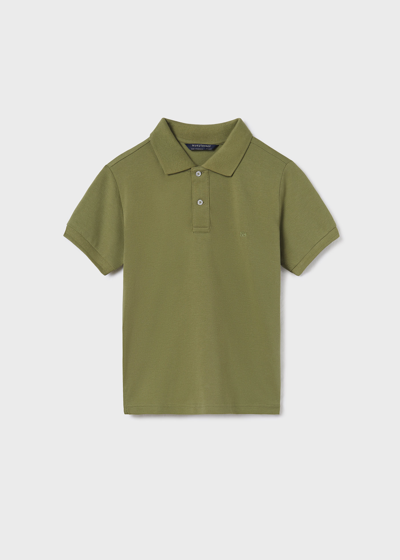 Camisa polo de manga curta em algodão sustentável para meninos