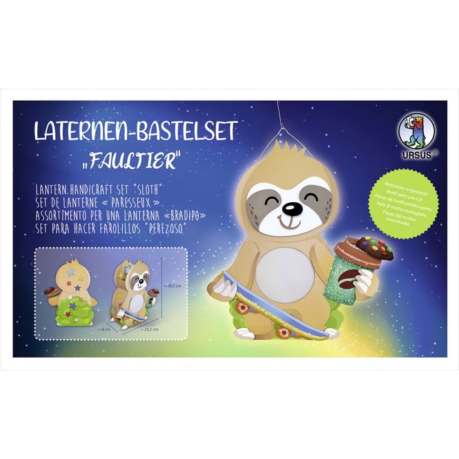 Laternen Bastelset - Faultier