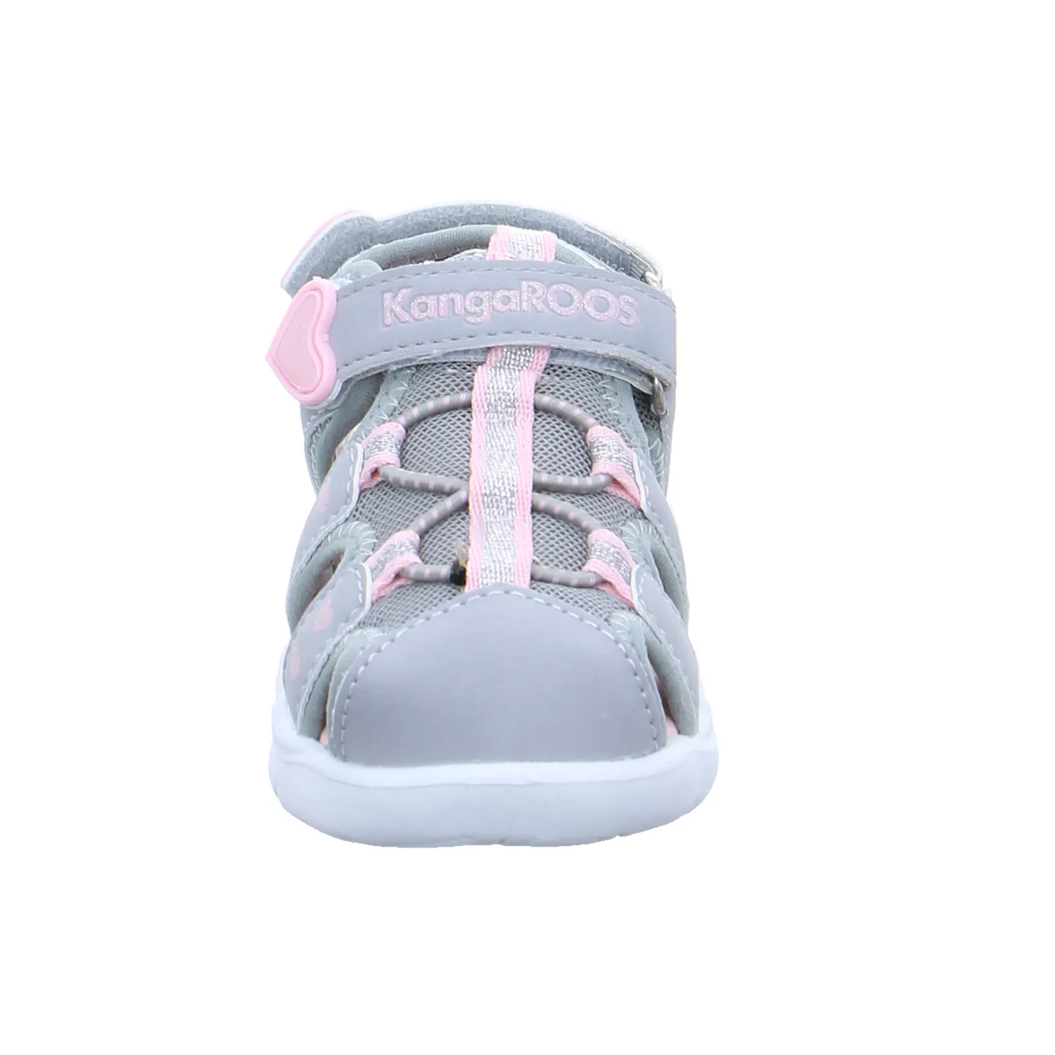 KANGAROOS Baby-Sommer-Bottine Silber Synthetik  Halboffene Sandale
