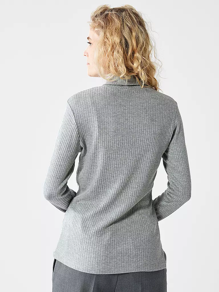 COMMA Rollkragenshirt FASTTRACK grau