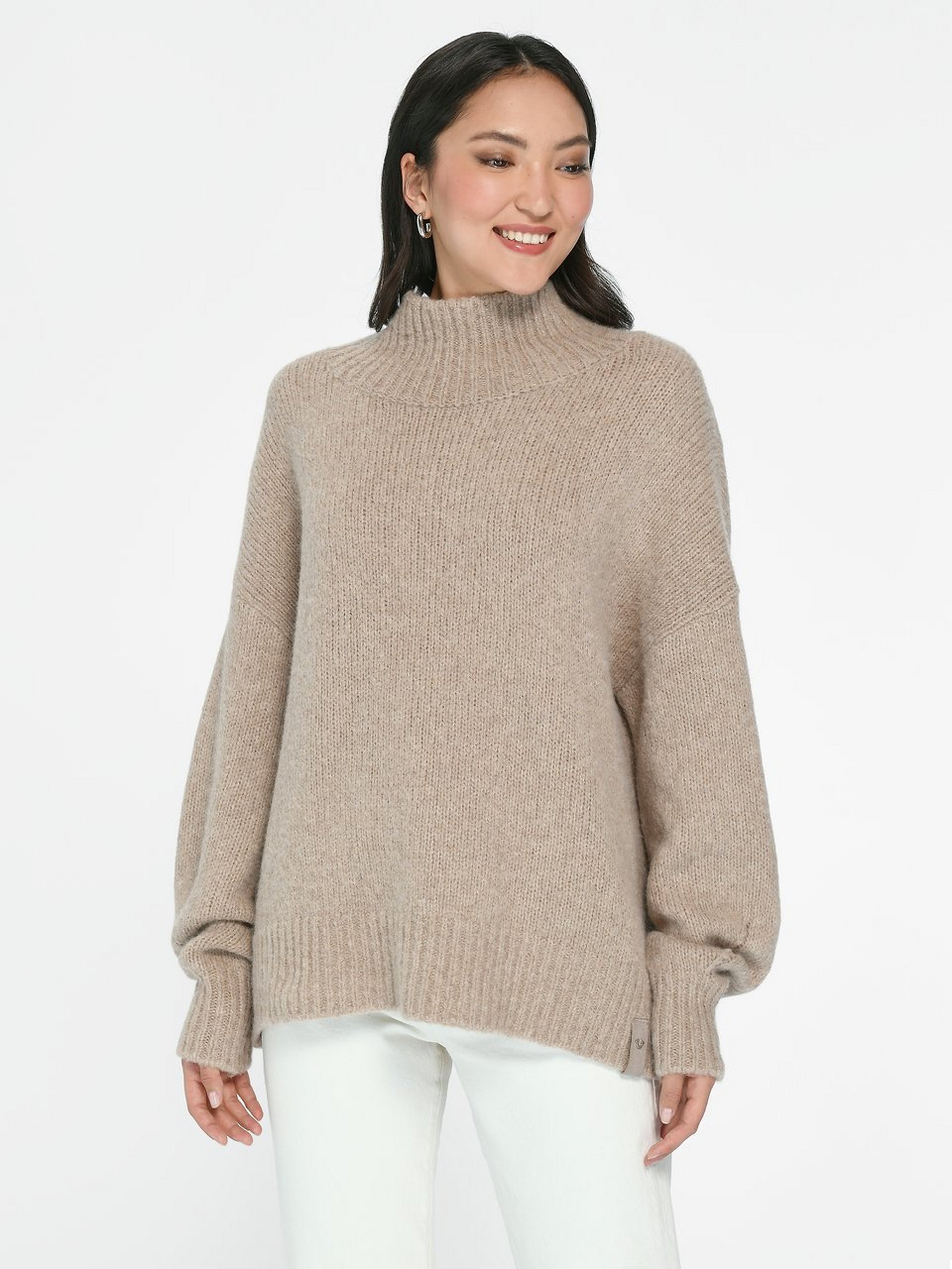 Pullover mit Stehkragen