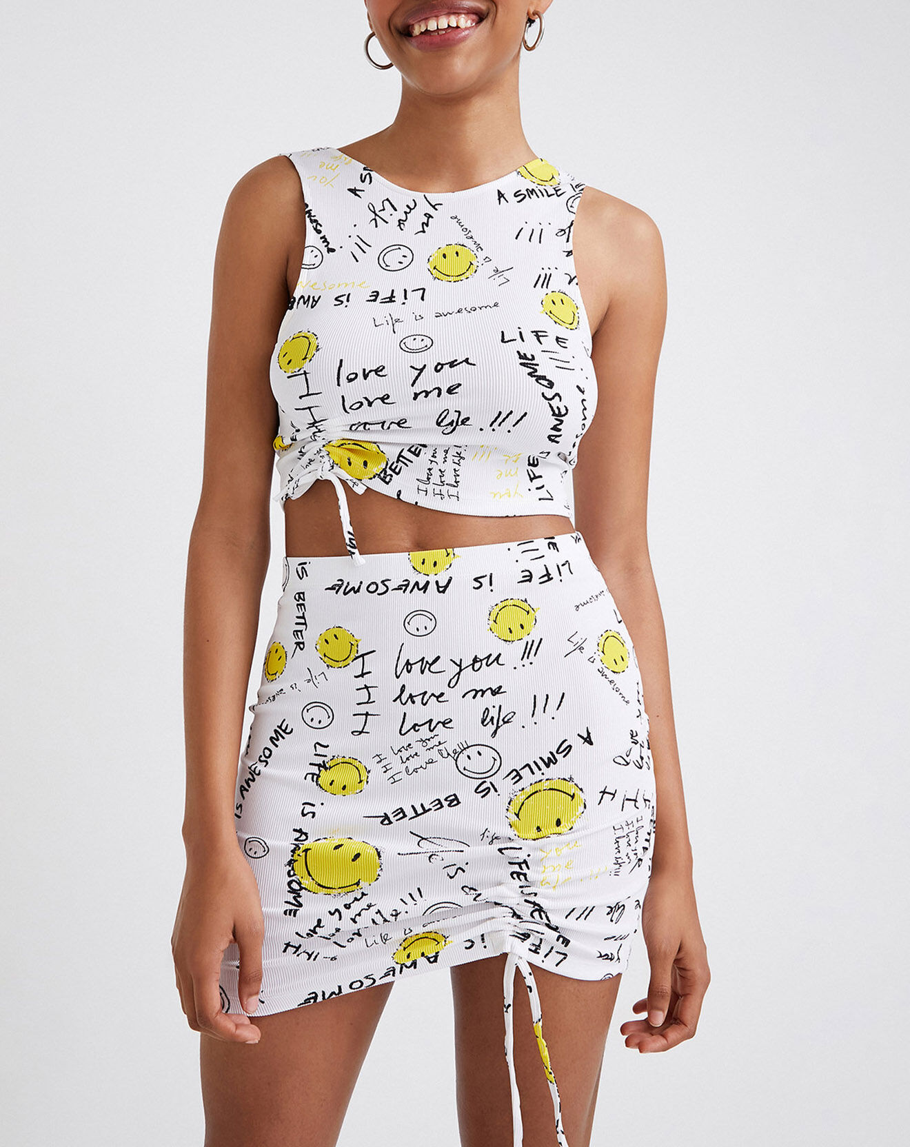 Desigual Jupe Eva blanche