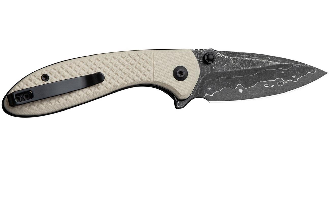 Civivi Faeger C24031-DS1 Damascus, Milled Ivory G10, zakmes