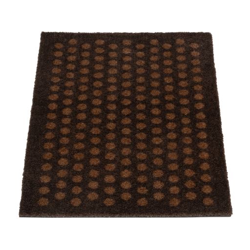 Tica Copenhagen Dot Gulvmåtte, Cognac/Mørkebrun, 40x60 cm