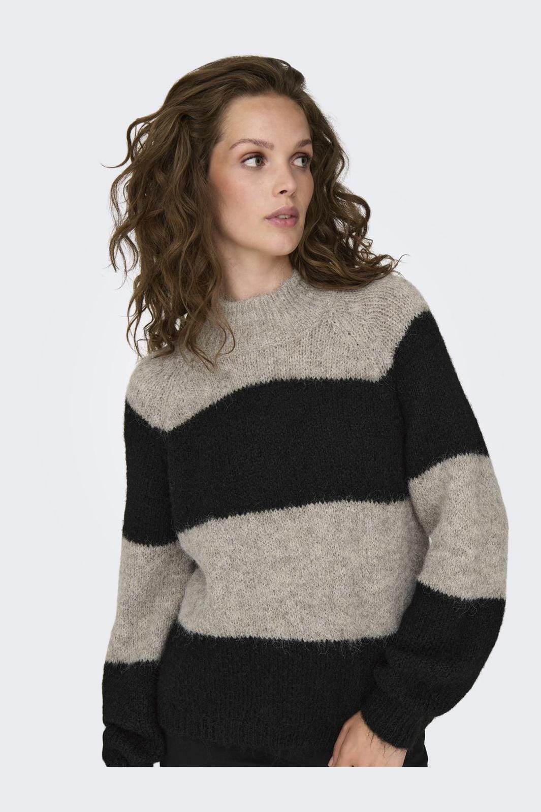 JDY Jdyzoey Life L/S Hn Raglan Pul Knt 4572958 chateau gray black