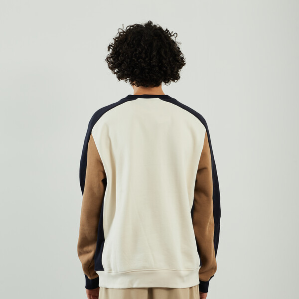LACOSTE SWEAT CREW TRICOLOR