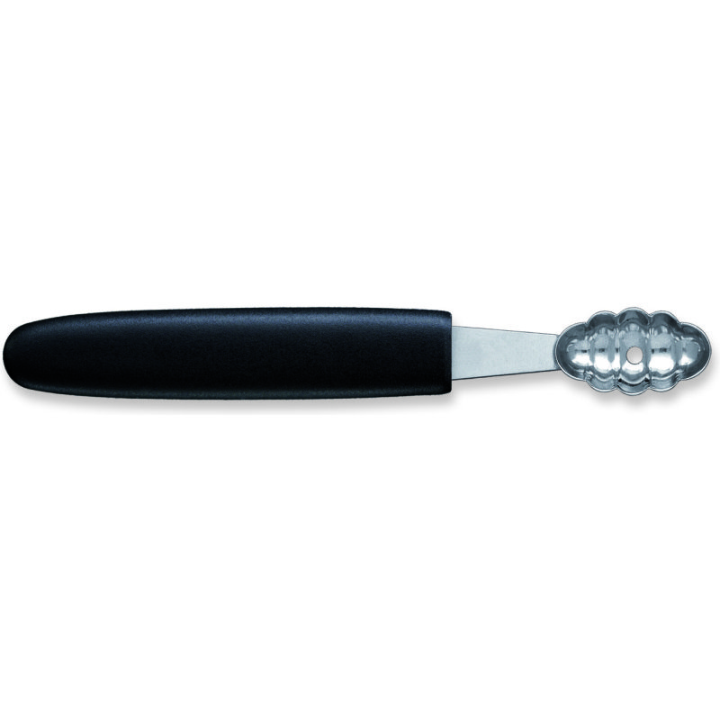 Cuillère parisienne ovale cannelée L 3,2 x l 1,8 cm