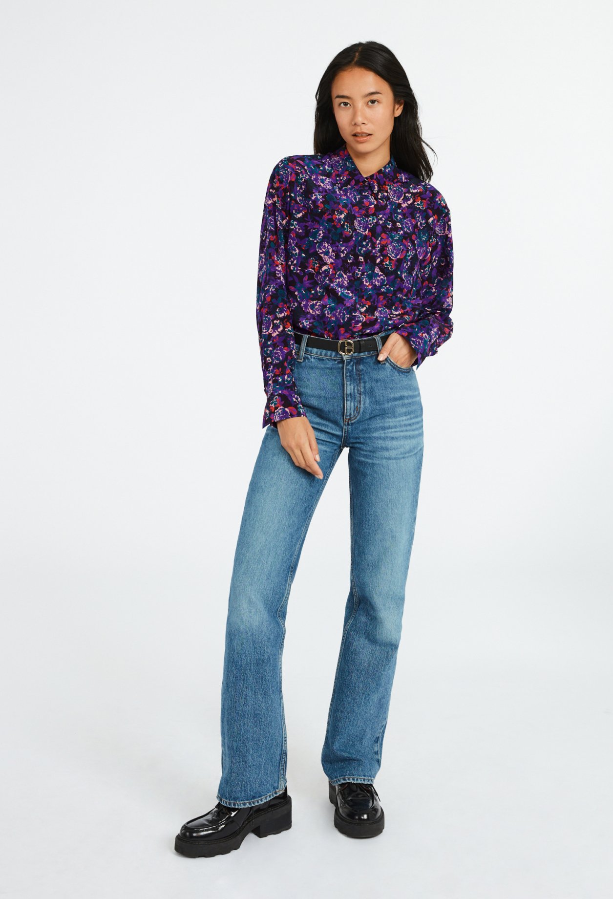 Chemise imprime floral