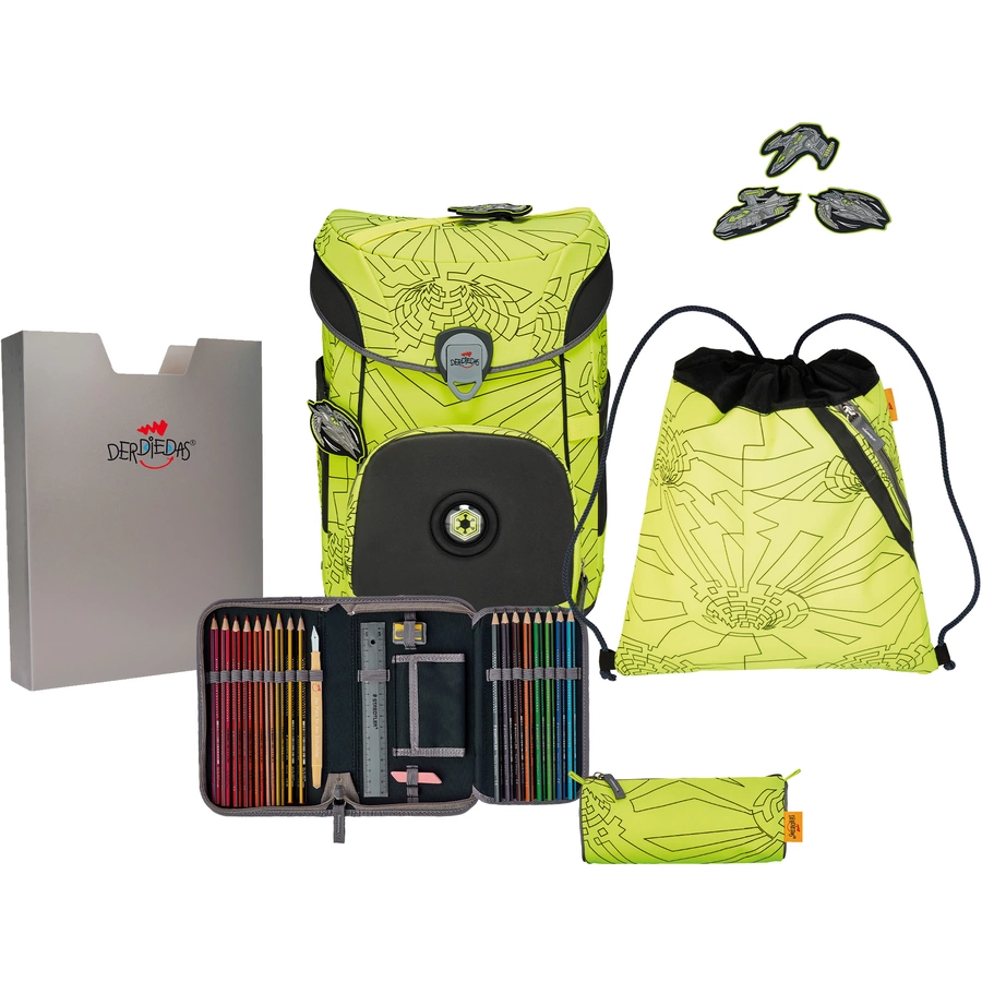 DerDieDas® ErgoFlex Easy Superflash Neon Fighter, 5-tlg.