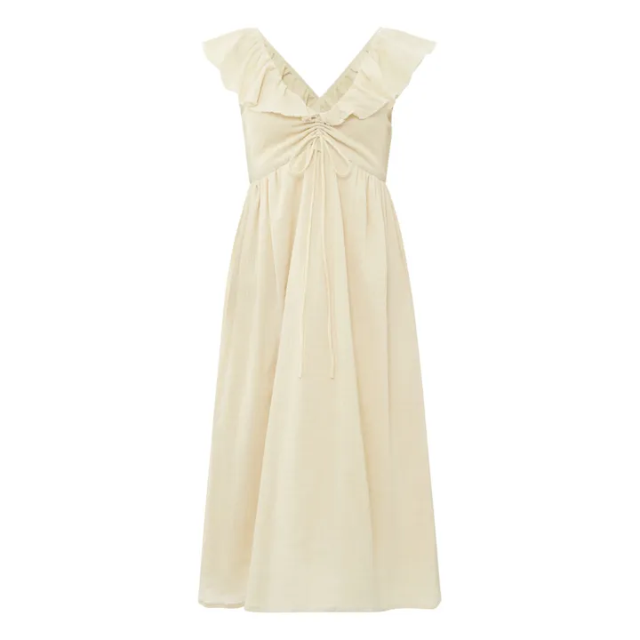 BELLEPIECE Robe Dylan Crépon de Coton | Sable