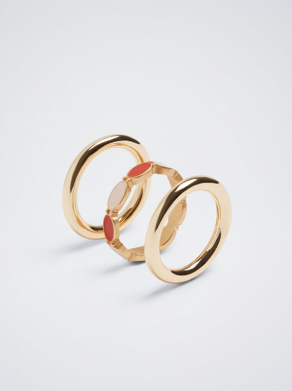 Conjunto De Anillos Multicolor - Multicor