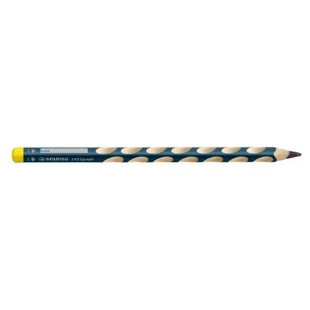 Ergonomischer Dreikant-Bleistift für Linkshänder - STABILO EASYgraph in petrol - 6er Pack - Härtegrad HB