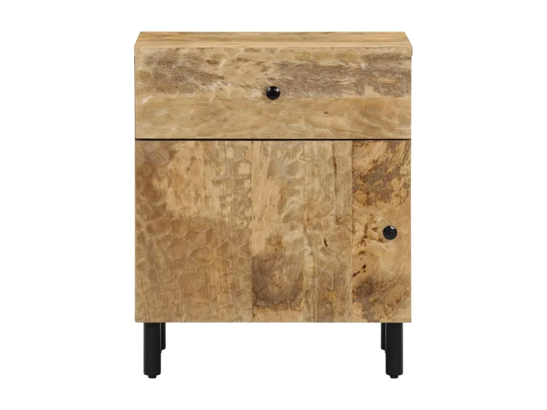 Prolenta Premium - Table de chevet 50x33x60 cm bois de manguier massif