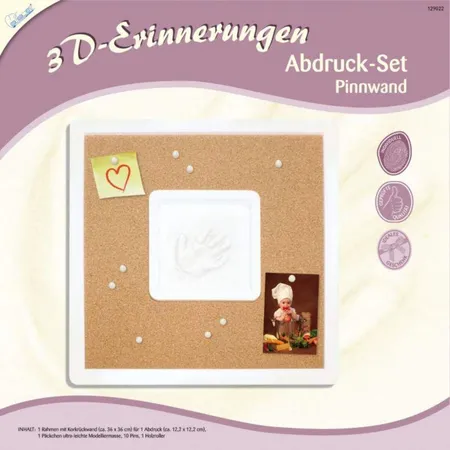 Mammut 3D Erinnerungen Abdruck-Set Pinnwand
