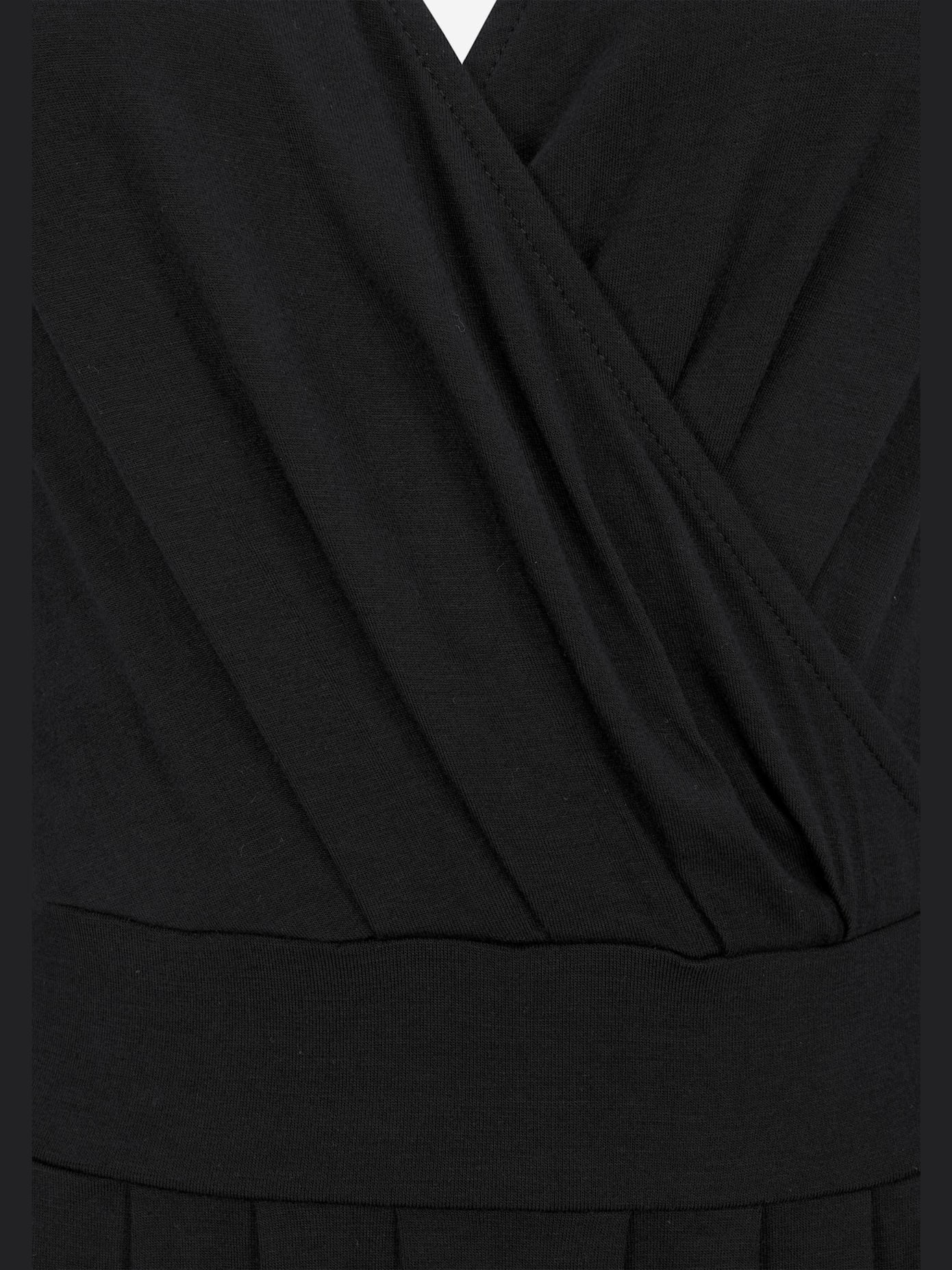 Robe en jersey avec encolure cache-cœur