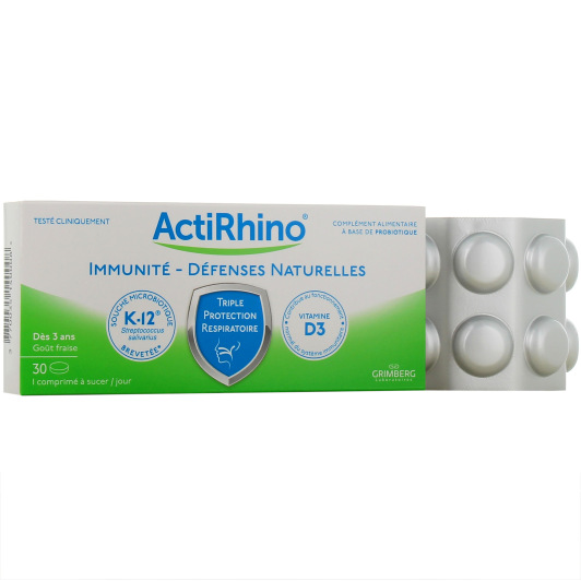 ActiRhino immunité défenses naturelles - Probiotique et vitamine D