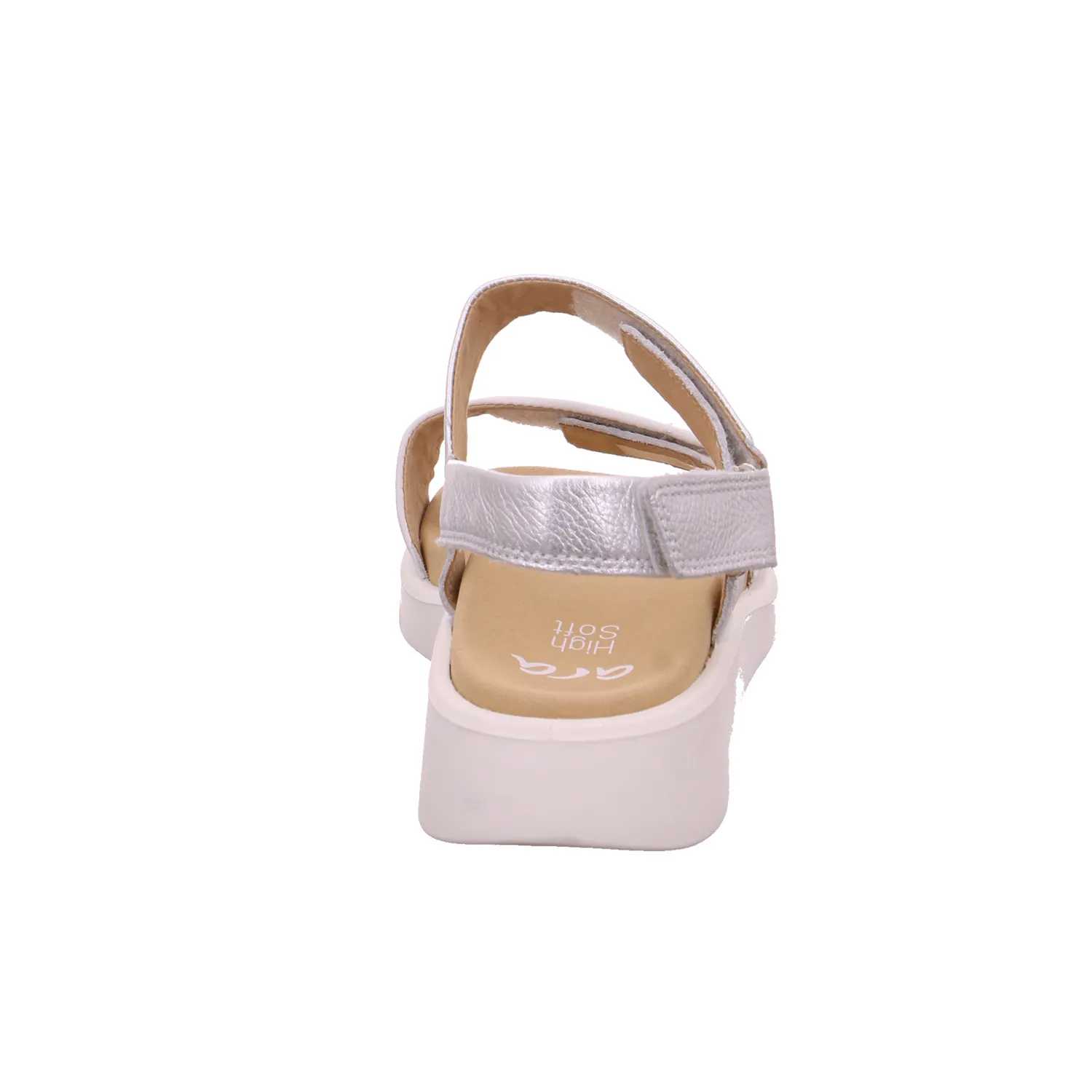 ARA Comfort-Sandalette Weiss Leder  mit Wechselfussbett