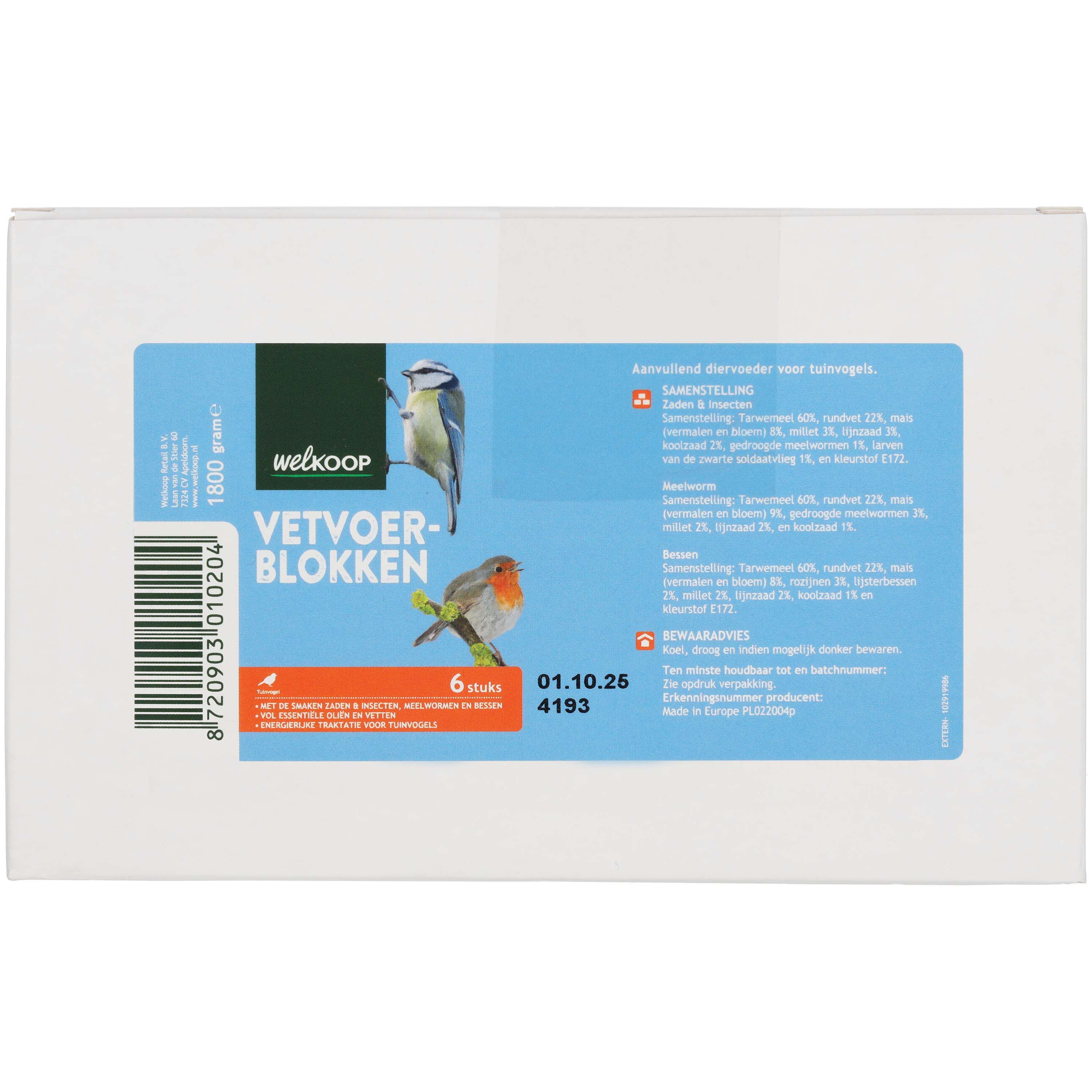 Welkoop 6-pack - Vetblokken - 6 Stuks
