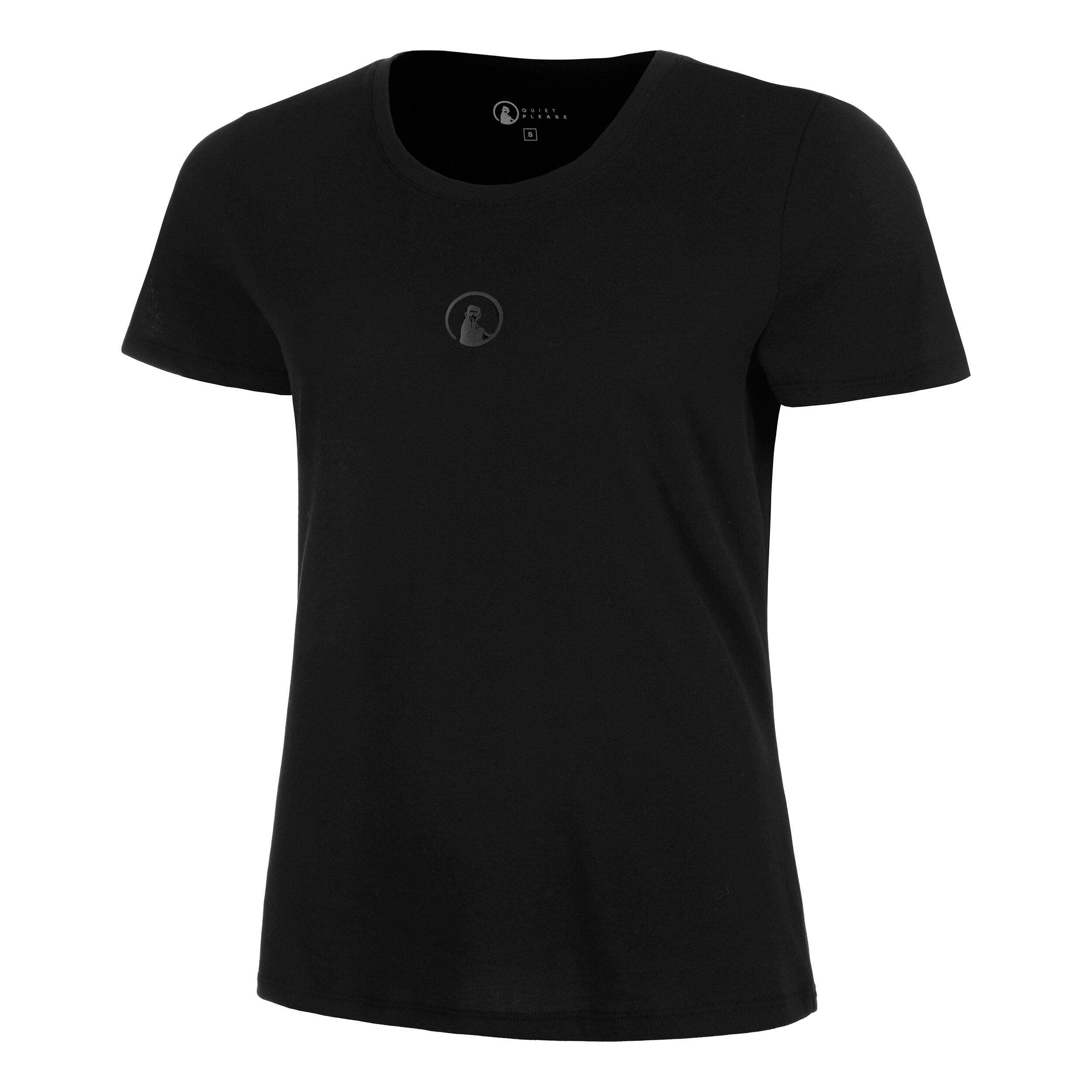 Quiet Please Tonal Core T-shirt Femmes - Noir