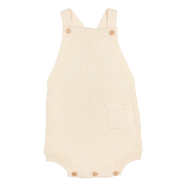 Búho Salopette Coton Bio Maille | Ecru