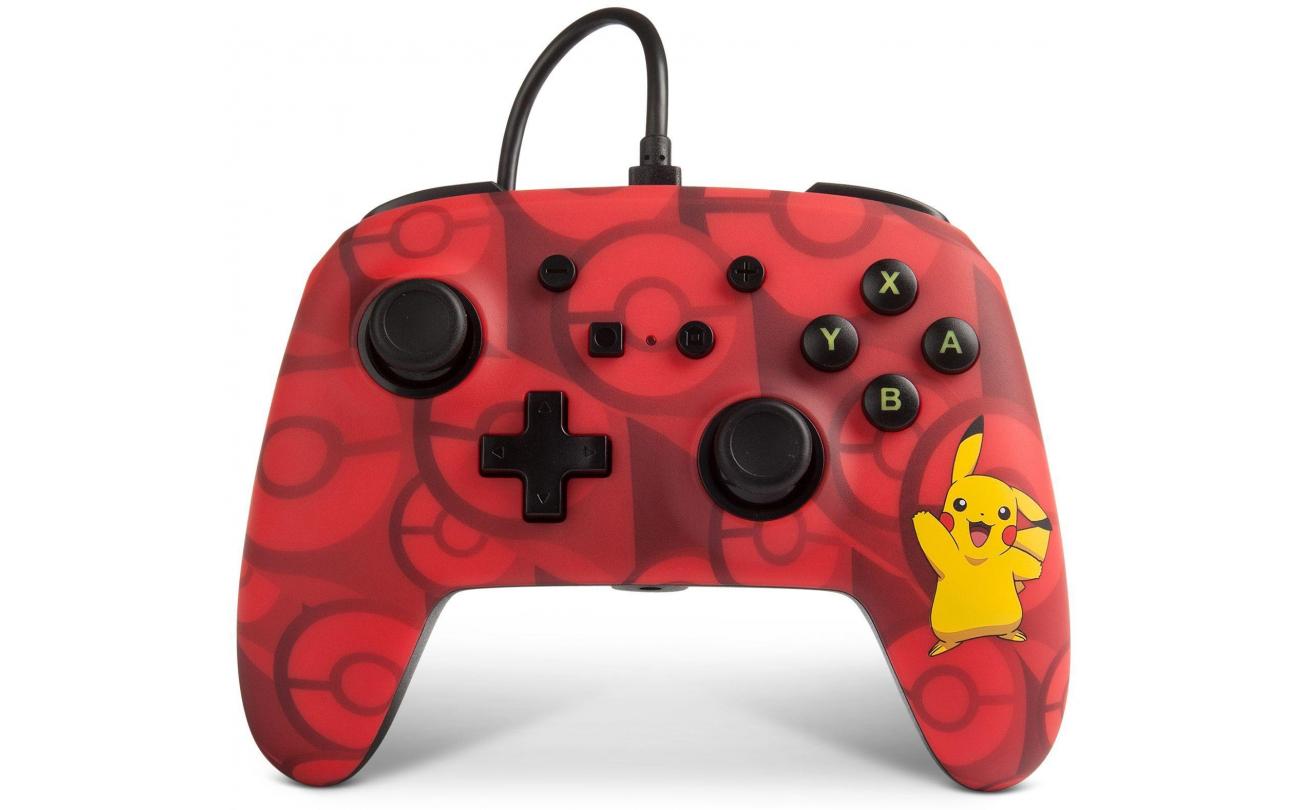 Power A - Switch Wired Controller Pokemon Pikachu Rood