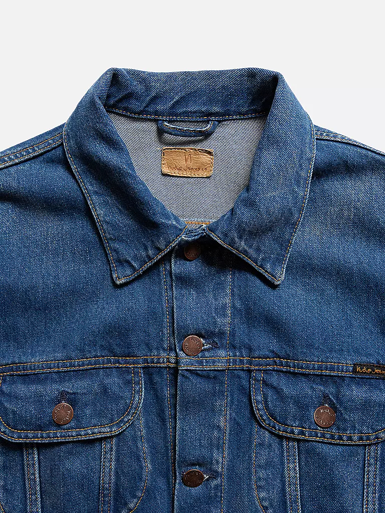 NUDIE JEANS Jeansjacke DANNY GREASE blau