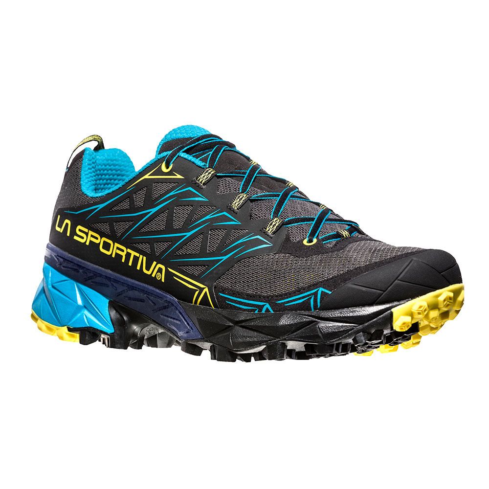 La Sportiva AKYRA - Chaussures de trail Homme carbon/tropic blue