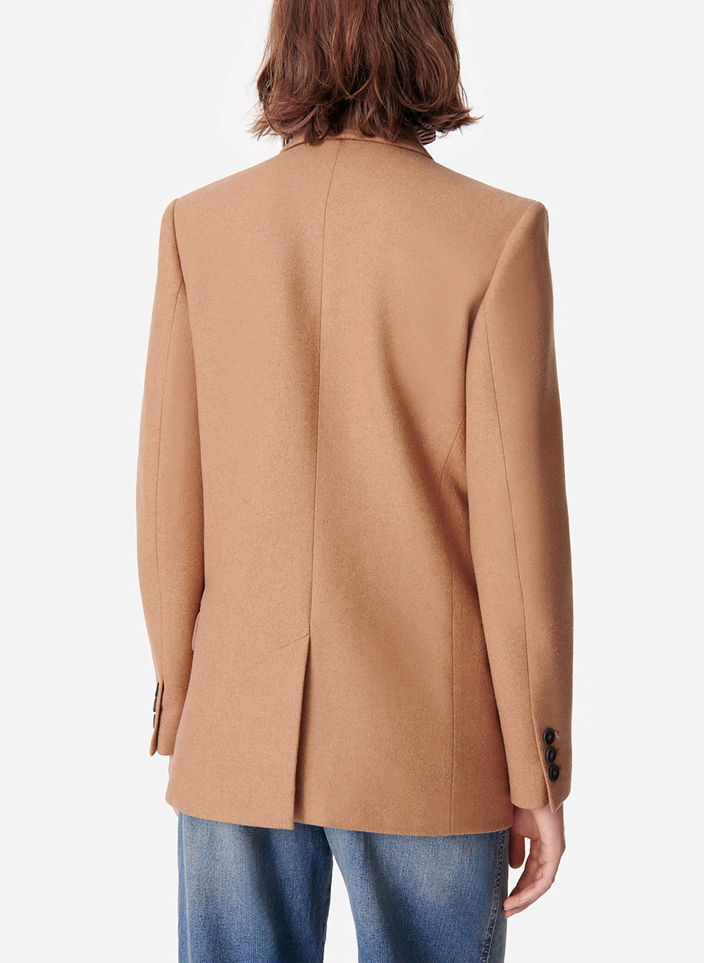 DAMARYS - Veste de tailleur en laine mélangée | Marron